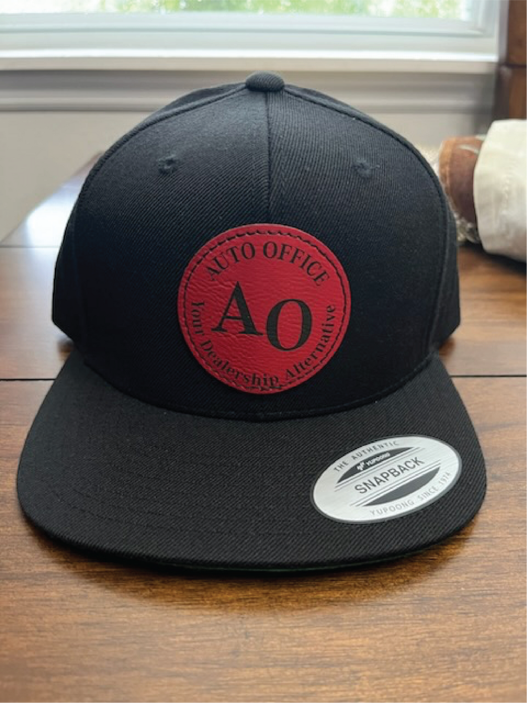 Auto Office Hat - Black / Red Patch